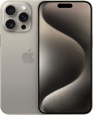 iPhone 15 Pro Max Titan Natur Frontansicht 1