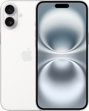 iPhone 16 Plus Weiss Frontansicht 1