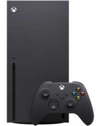 Xbox Series X Schwarz Frontansicht 1