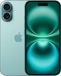 iPhone 16 Blaugrün Frontansicht 1