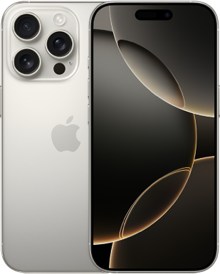 iPhone 16 Pro Titan Natur Frontansicht 1